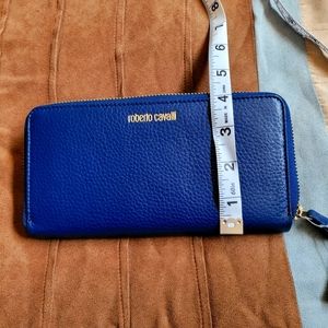 Navy blue ROBERTO CAVALLI wallet